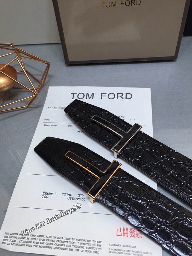 TOM FORD商務男士皮帶 湯姆福特雙面小牛皮腰帶  jjp1873